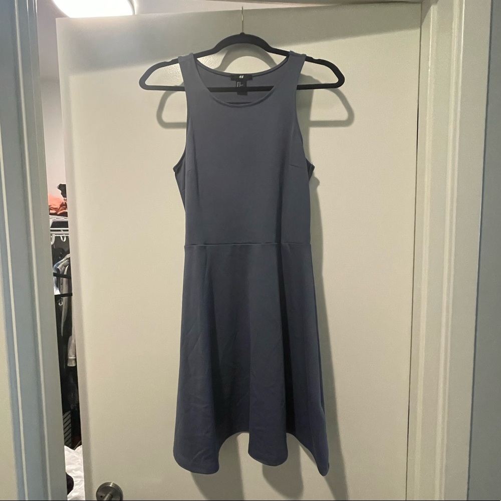 H&M Blue Skater Dress